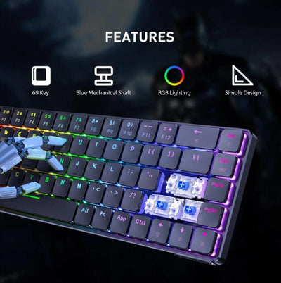 69 Key RGB Bluetooth Keyboard - BoostR eGPU