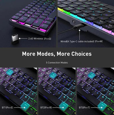 69 Key RGB Bluetooth Keyboard - BoostR eGPU