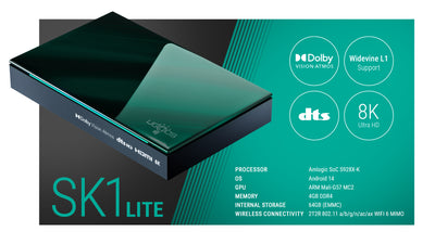 Ugoos SK1 LITE Dolby Atmos Vision TV BOX 8K Amlogic S928X-K Android 11.0 LPDDR4 4GB RAM 64GB ROM WiFi6 1000M BT5.2 USB3.0 Support AV1 H.265 8K 60fps VP9 HDR Box - BoostR eGPU