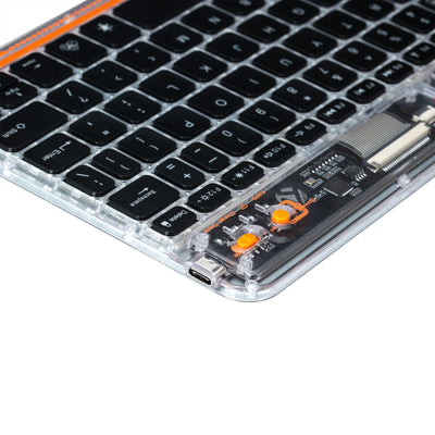 Transparent Bluetooth Backlit Keyboard - BoostR eGPU